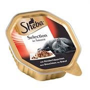 Sheba Selection in Sauce Rinderhäppchen, Schale 85g